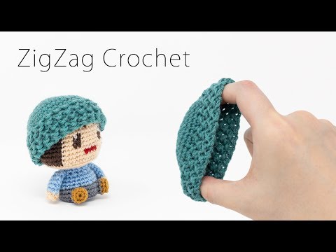 ZigZag Crochet] Learn with a beanie how to connect zigzag and