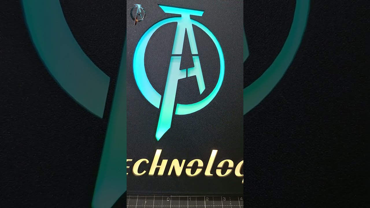3D Printed Custom ATech Logo || ATech Techniology 