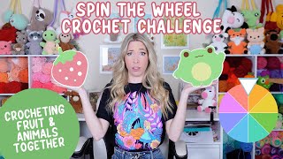 Crochet Challenge: Spinning the Wheel to Combine Animals & Fruits into Plushies! 🍓🧸