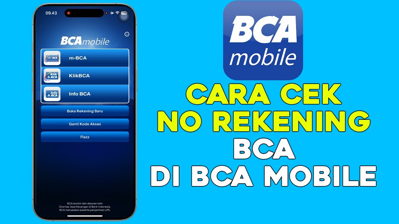 Cara Melihat No Rekening di BCA Mobile Terbaru - YouTube