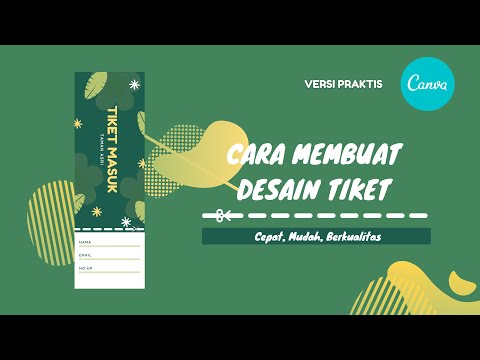 Video: Cara Membuat Tiket Memburu