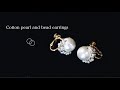 コットンパールとビーズのピアスの作り方｜初心者でも簡単DIY making a handmade cotton pearl and beads earringsハンドメイドアクセサリービーズイヤリング