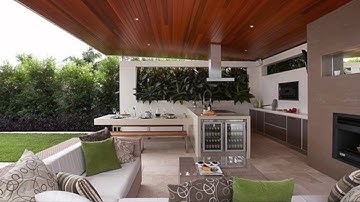 Contemporary Outdoor Kitchen Design Idea Gallery VizX Design Studios - (331) 213-9866