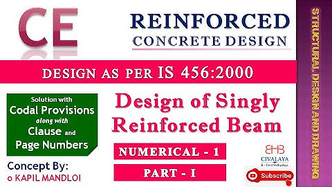 Design of Simply Supported Beam I Part 1
