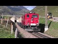 Glacier Pullman Express zwischen Albula und Oberalb - RhB Krokodil und MGB Historic HGe 4/4 I Aug.21
