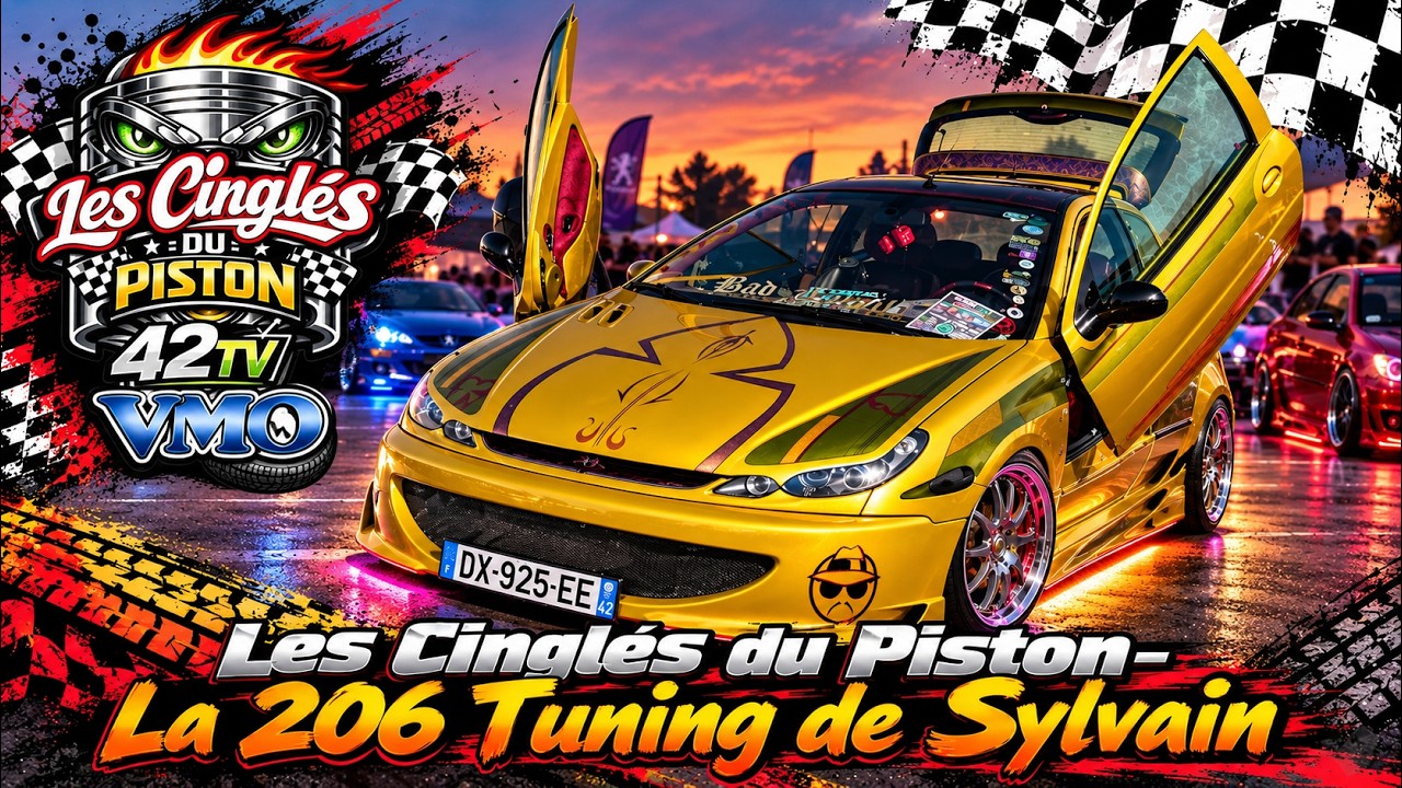 Les Cinglés du Piston -  La Peugeot 206 Tuning de Sylvain