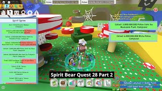 Spirit Bear Quest 28 Part 2 | Bee Swarm Simulator
