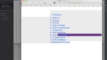 Popular Extensions for Brackets TextEditor