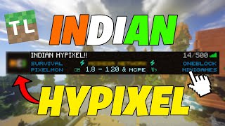This Indian Cracked Server is Same as Hypixel!! (Tlauncher & Pojav Launcher).