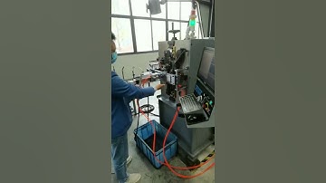 CNC spring coiling machine with second hook station, which can produce extension spring in one time