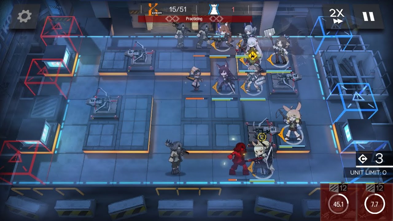 [Arknights] Franka + Liskarm with E1 team in 5-9 Challenge Mode. No 6 stars included.