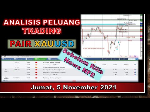 Analisa Peluang XAUUSD 5 November 2021 // Menjelang Rilis News NFE