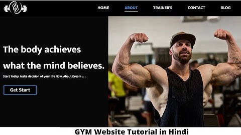 How To Create Gym Website Using HTML & CSS In (Hindi) | Fitness website Tutorial In Hindi