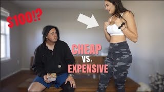 BOYFRIEND GUESSES CHEAP vs. EXPENSIVE WORKOUT CLOTHES