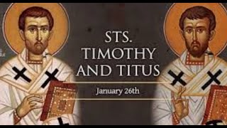 Pray Marys Rosary on Feast Day of St Timothy and St Titus, Bishops @thirdeaglebooks