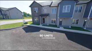 Drone Tour - 160 Townhome New Construction Project - Lynchburg VA