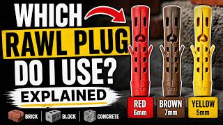 Which Rawl Plug Do I Use? Red, Brown or Yellow Explained
