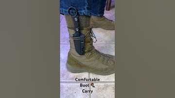 Comfortable Boot Knife?! Attach to your laces 🥾👌with this clip.