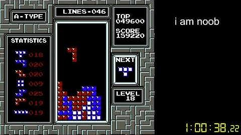 NES PAL Tetris - Level 21