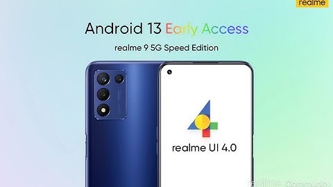Realme 9 5G Speed Edition Android 13 Update | Realme 9 5G SE Realme UI 4.0 Early Access Update