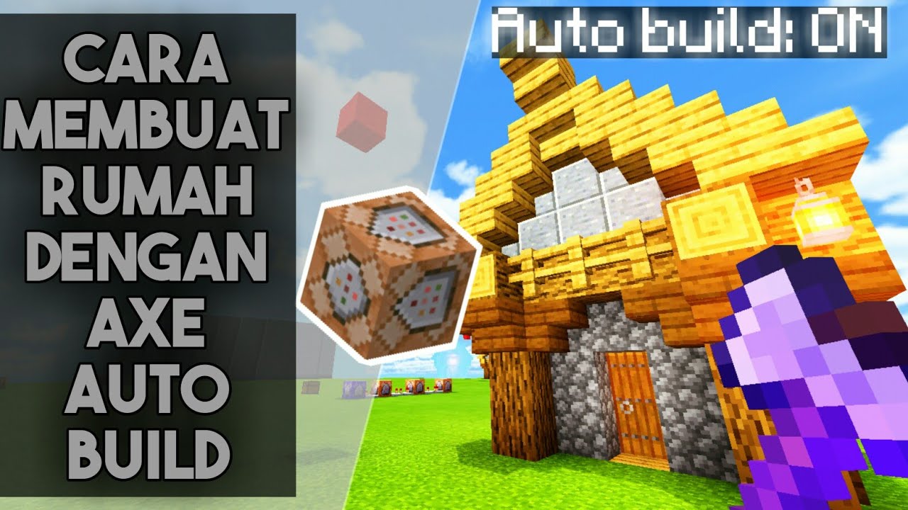 CARA MEMBUAT RUMAH DI MINECRAFT DENGAN COMMAND BLOCK — TUTORIAL COMMAND ...