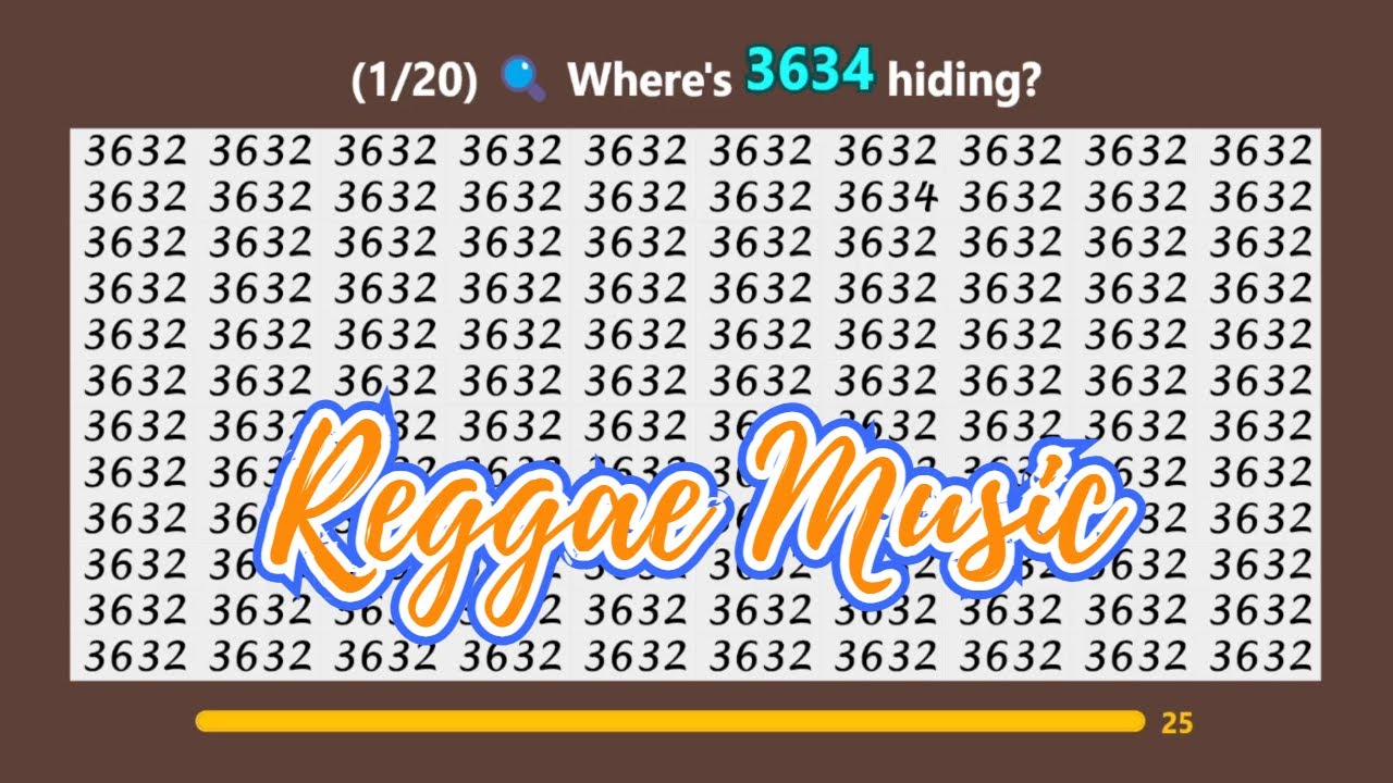 (3) SpotOne: (Reggae Music) A Quick Brain Game to Boost Focus and Visual Skills