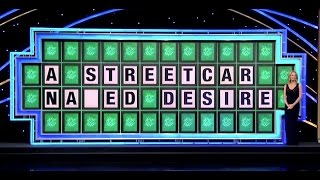 Wheel of Fortune FAIL  - "A Streetcar NAKED Desire" [3.21.17]