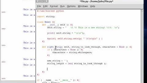 Python 64 String Right Strip
