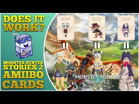Monster Hunter Stories 2 Amiibo 카드가 작동합니까? | MHS2 레이어드 아머 + 츠키노 문 포춘