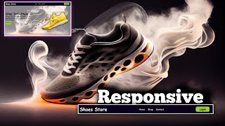 How To Create A Shoes Website Using HTML & CSS Only   ( Project For Beginner )