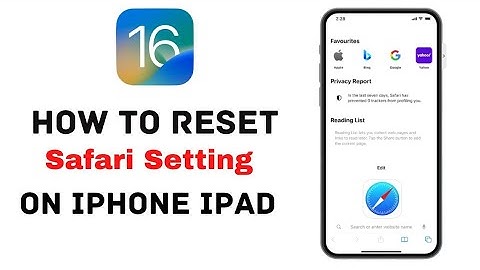 How To Reset Safari App On iPhone iPad iPod iOS 16