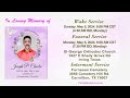 Joseph p chacko funeral service