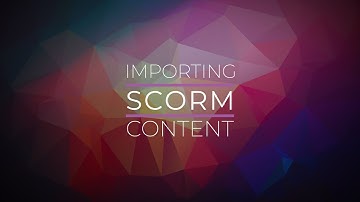 LearnJCU Ultra - Importing SCORM Content
