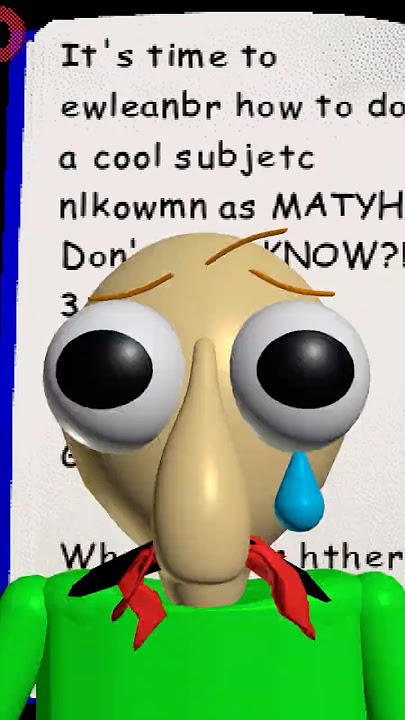 Did You Know That in Baldi's Basics Classic Remastered?? #2 #baldi #nostalgia #baldisbasics  #scary