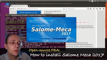 Open-source FEA: How to Install Salome Meca 2017