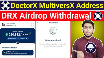 DoctorX MultiversX Address Update | DoctorX Address Binding Process | DRX MultiversX Wallet Cont
