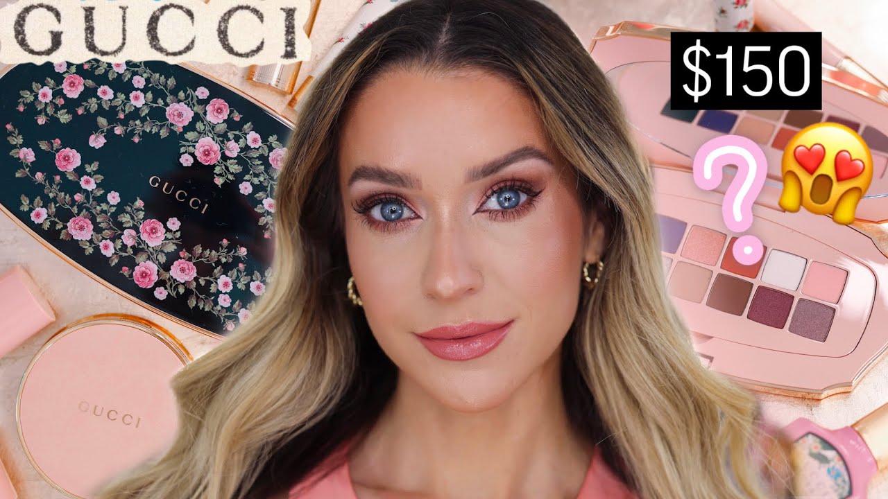 NEW $150 GUCCI FLORAL EYESHADOW PALETTE HONEST REVIEW! - YouTube
