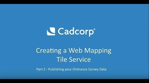 Creating a Web Mapping Tile Service Pt. 2