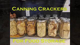 Oven Canning Crackers for Food Storage ~ Prepping