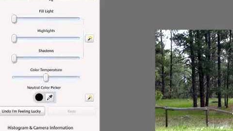 Editing photos with Picasa