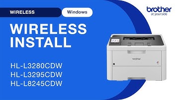 HLL3280CDW wireless setup - Windows