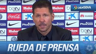 Rueda de prensa de Simeone tras el Atlético de Madrid (1-2) FC Barcelona