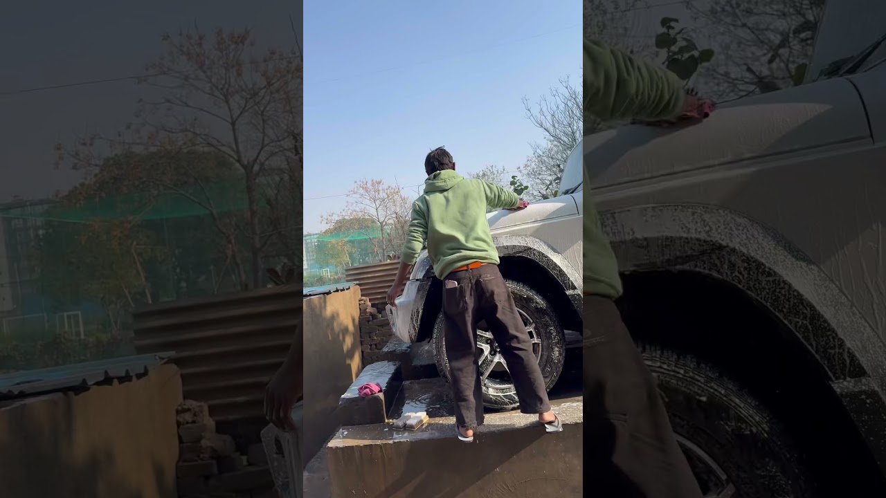 Thar roxx white, washing time,#mahindratharroxx #white colour, #thar #mahindratharmodified  #2025