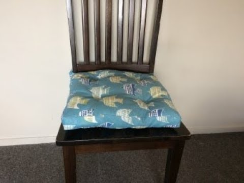 Diy Chair Pad With Tie Cushion, Dining Chair Seat Covers With Ties Diy