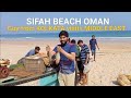 Indian guy from kolkata visits sifah beach  oman  middle east