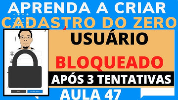 Usuario Bloqueado após 3 Tentativas Formulário Excel VBA | Cadastro do Zero no Excel com VBA Aula 47