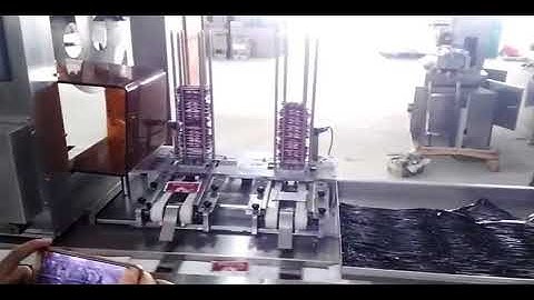 high speed cutlery automatic flowpack napkin spoon fork knife feeder wrapping machine