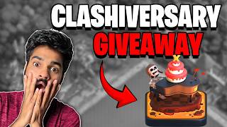 Clashiversary Scenery Giveaway &amp; BASE REVIEW LIVE Clash Of Clans #shortslive #coc #shorts