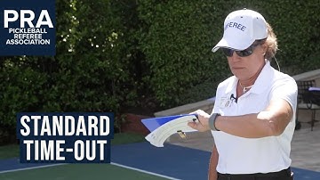 Pickleball Referee: Standard Time-out
