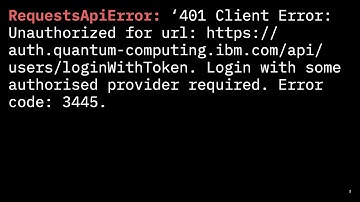 IBM Quantum Challenge 2021 – How to fix login error for exercise 4